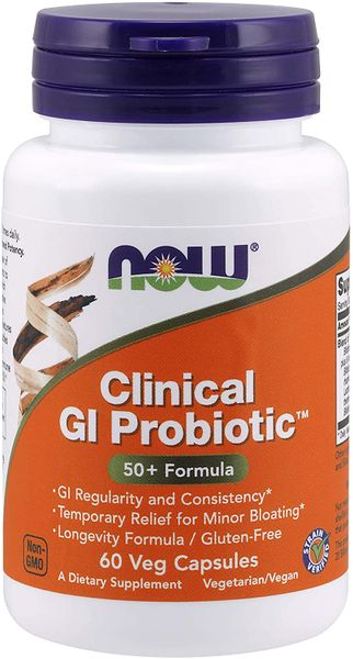 

Пробиотик Clinical GI Probiotic 50+ Formula Now Foods 60 капсул (NF832)