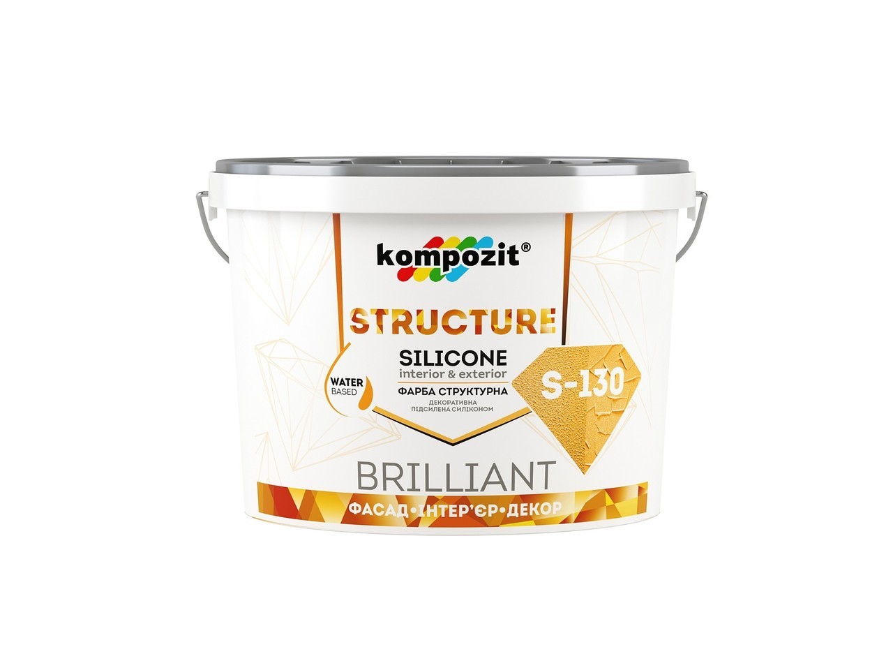 

Краска структурная Kompozit Structure S130 7 кг (4820085742543)