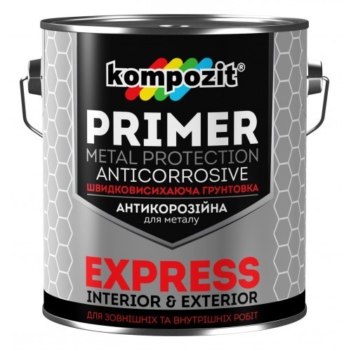 

Грунтовка антикоррозионная Kompozit Express 2.8 кг Светло серая (4820085744080)