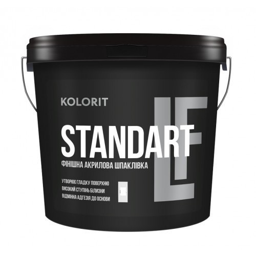 

Готовая финишная акриловая шпаклевка Kolorit Standart LF 17 кг