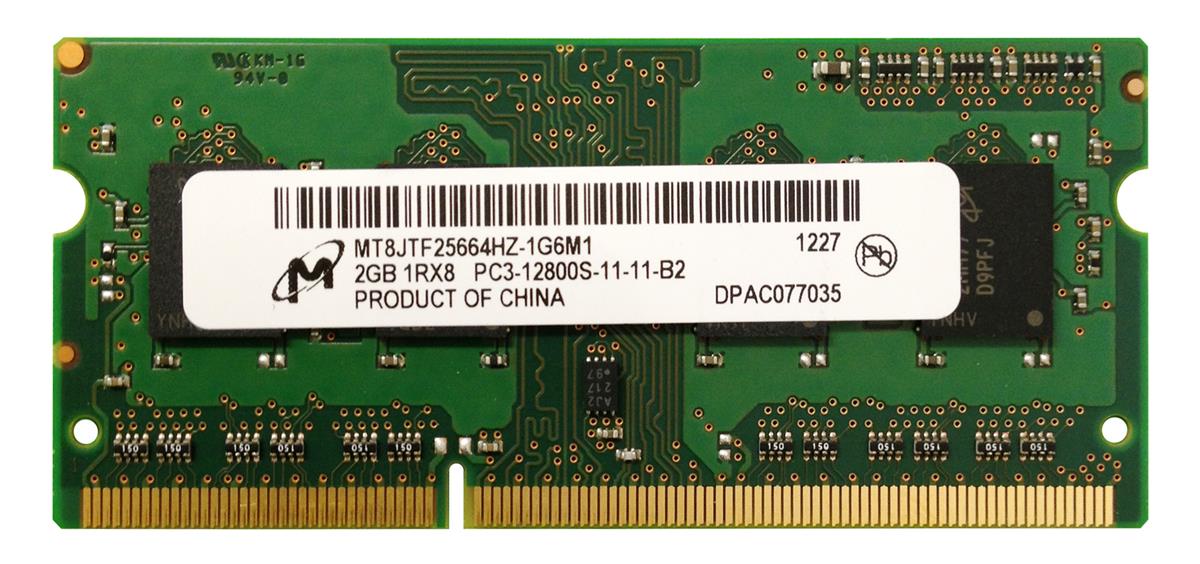 

Модуль памяти SO-DIMM 2GB/1600 DDR3 Micron (MT8JTF25664HZ-1G6M1)