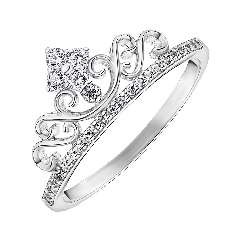

Серебряное кольцо с фианитами 000148495 16.5 размера