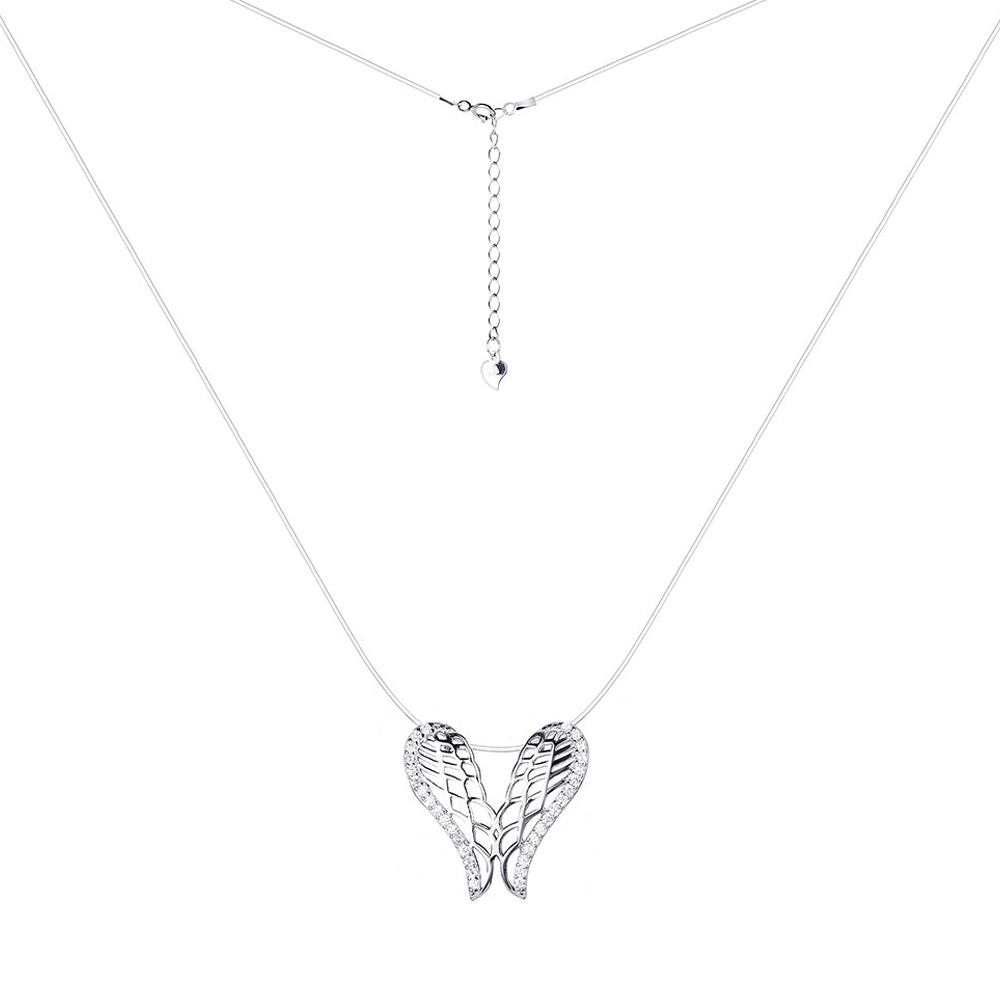 

Серебряное колье с фианитами 000087895 40 размера
