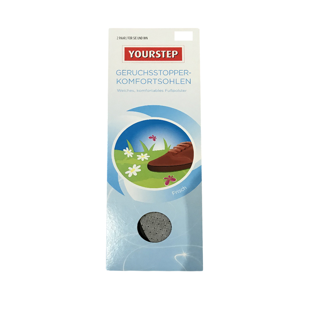 

Стельки против запаха Yourstep 2 пары Yourstep 44/45 белый S-10066