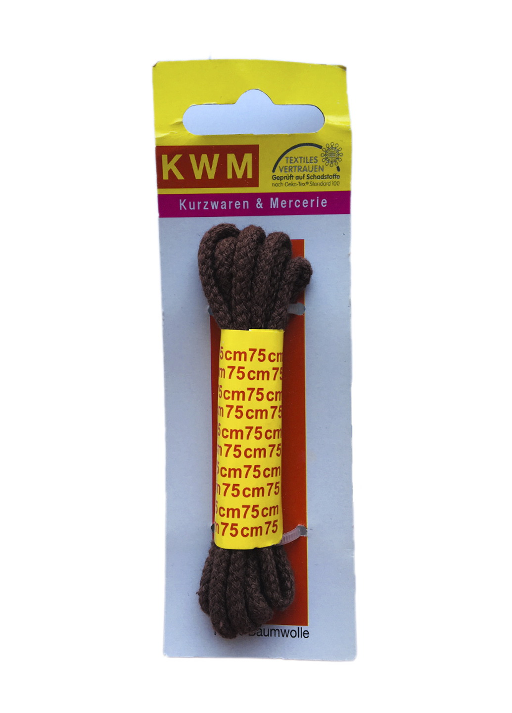 

Шнурки KWM 75 см KWM коричневый IS-10412