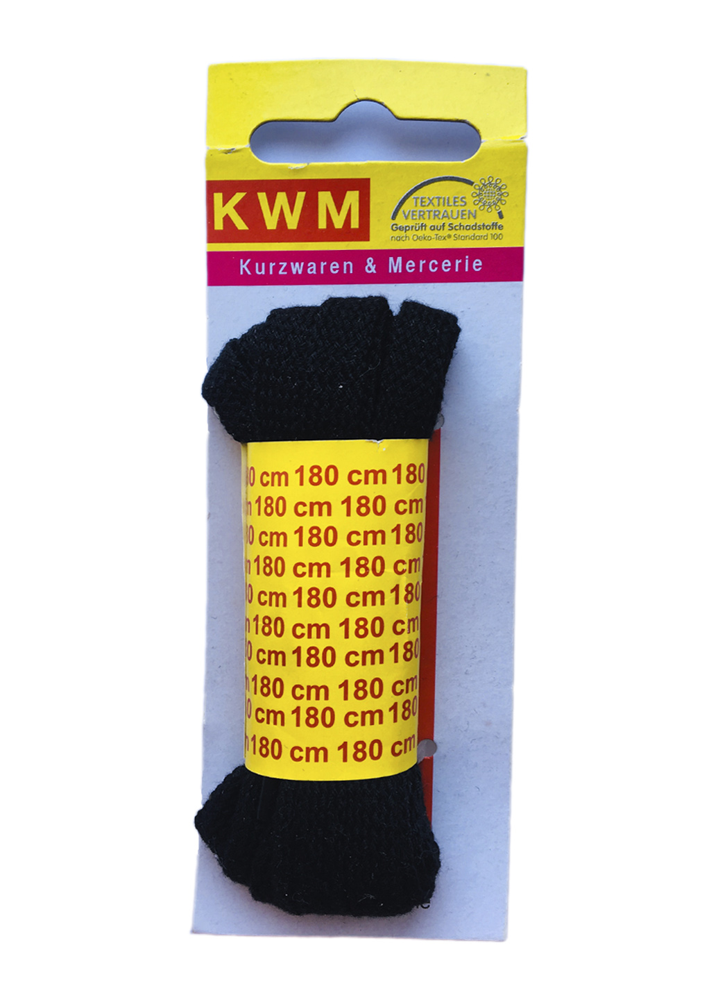 

Шнурки черные KWM 150 см KWM черный IS-10408