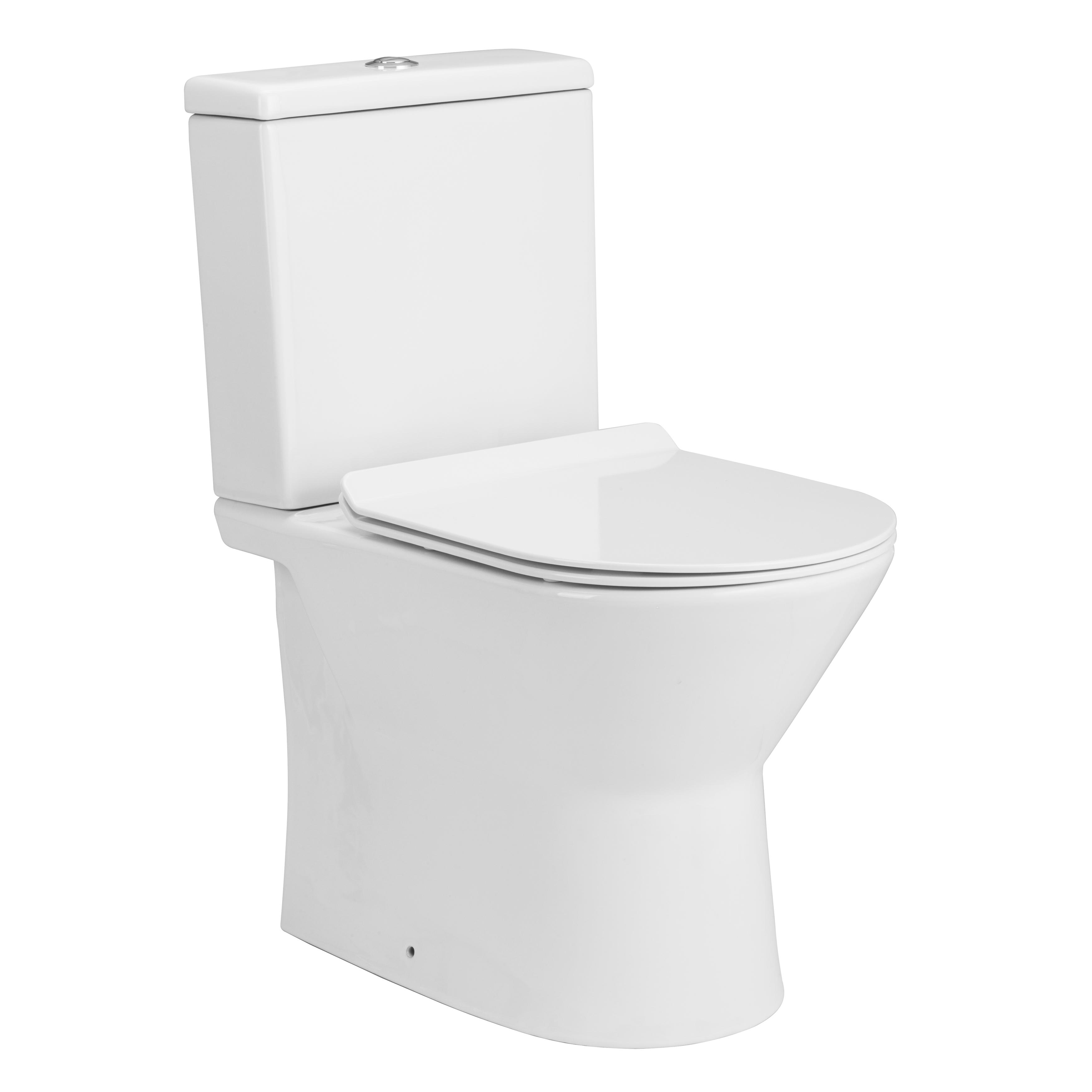 

FIESTA RIM компакт: унитаз 61,5*37*79см напольный, гор. выпуск, бачок с нижним подводом 3/4,5л, сиденье твердое Slim slow-closing