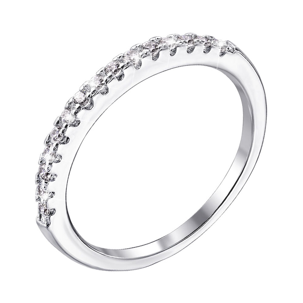 

Серебряное кольцо с фианитами 000124659 17.5 размера