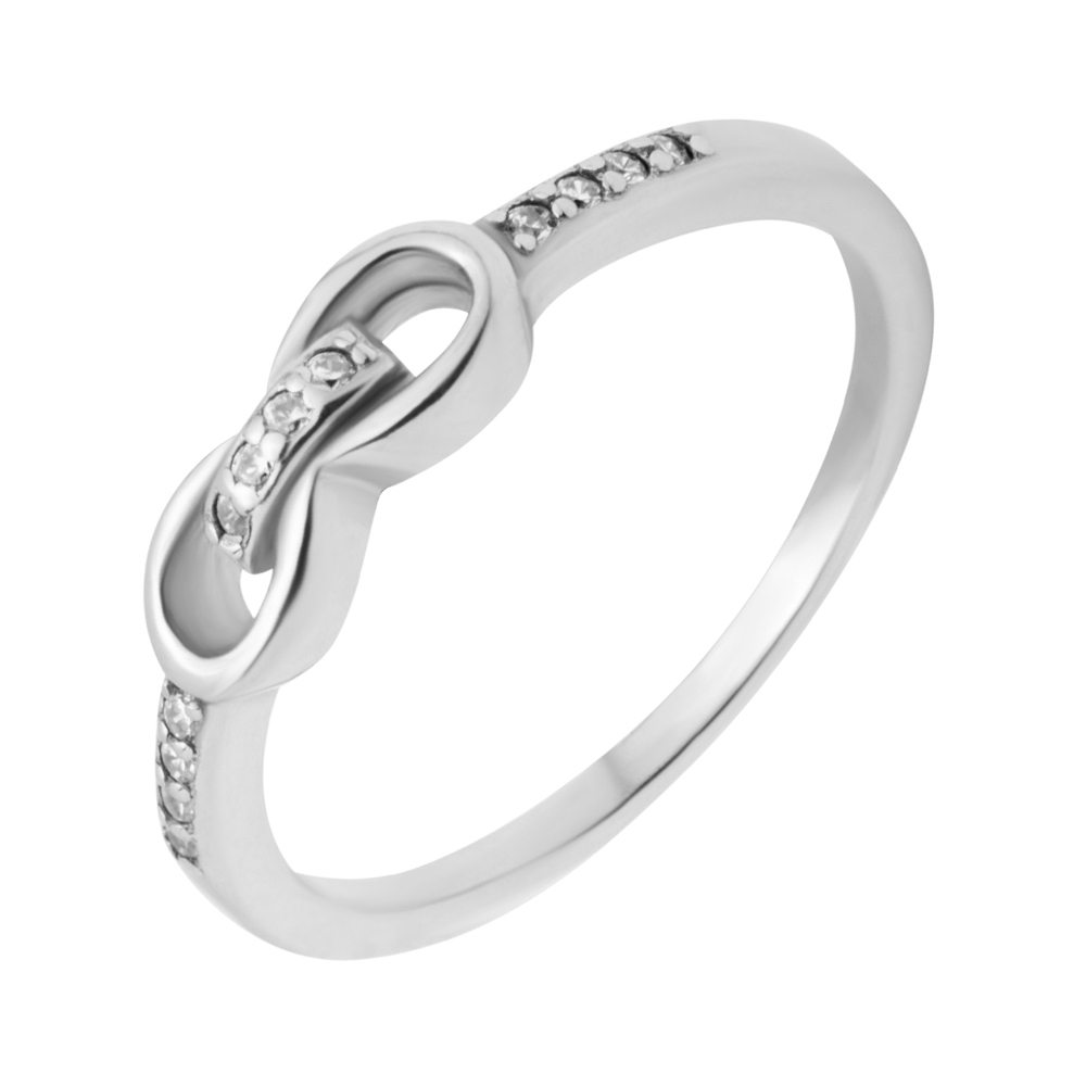

Серебряное кольцо с фианитами 000118429 17 размера