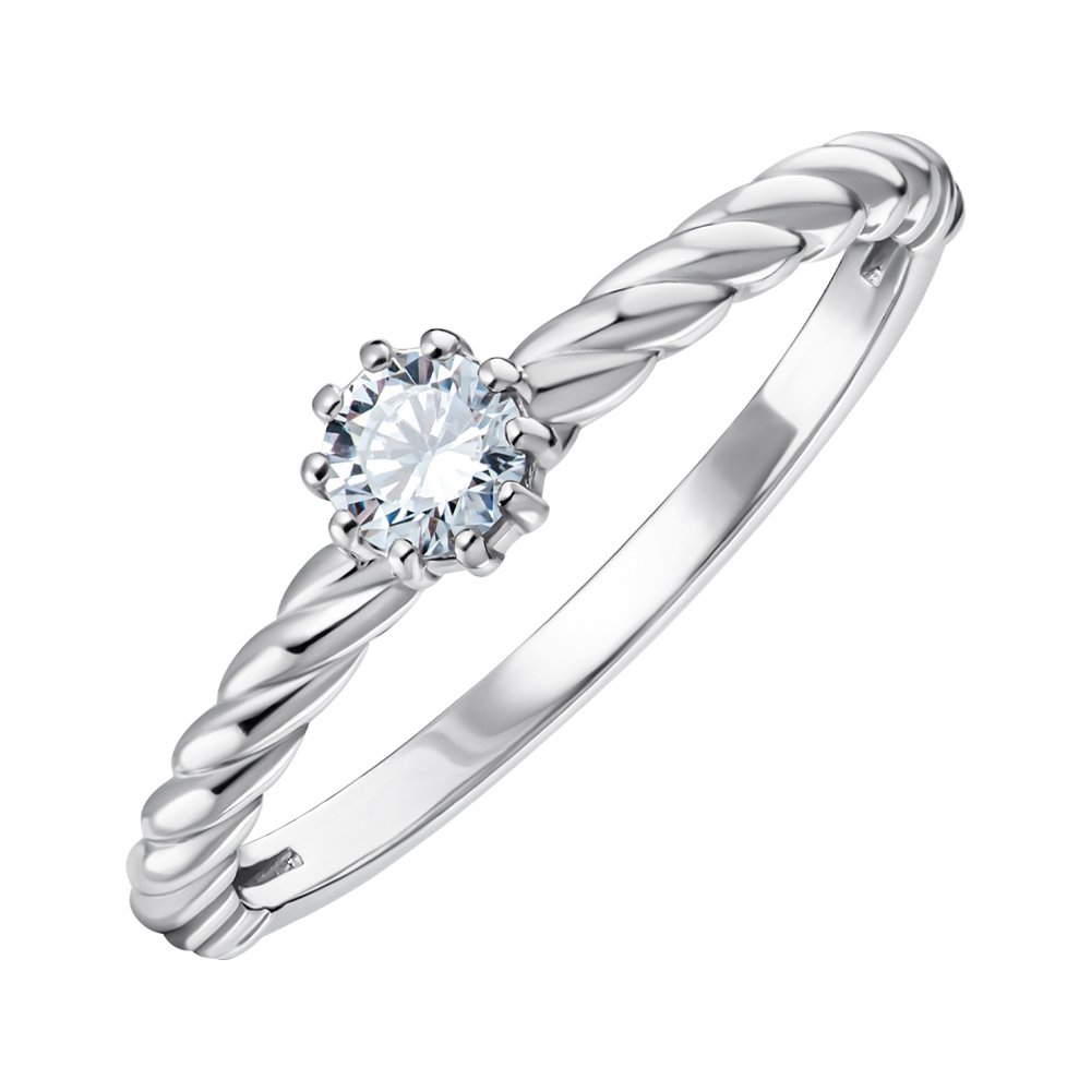 

Серебряное кольцо с фианитом 000148827 16 размера
