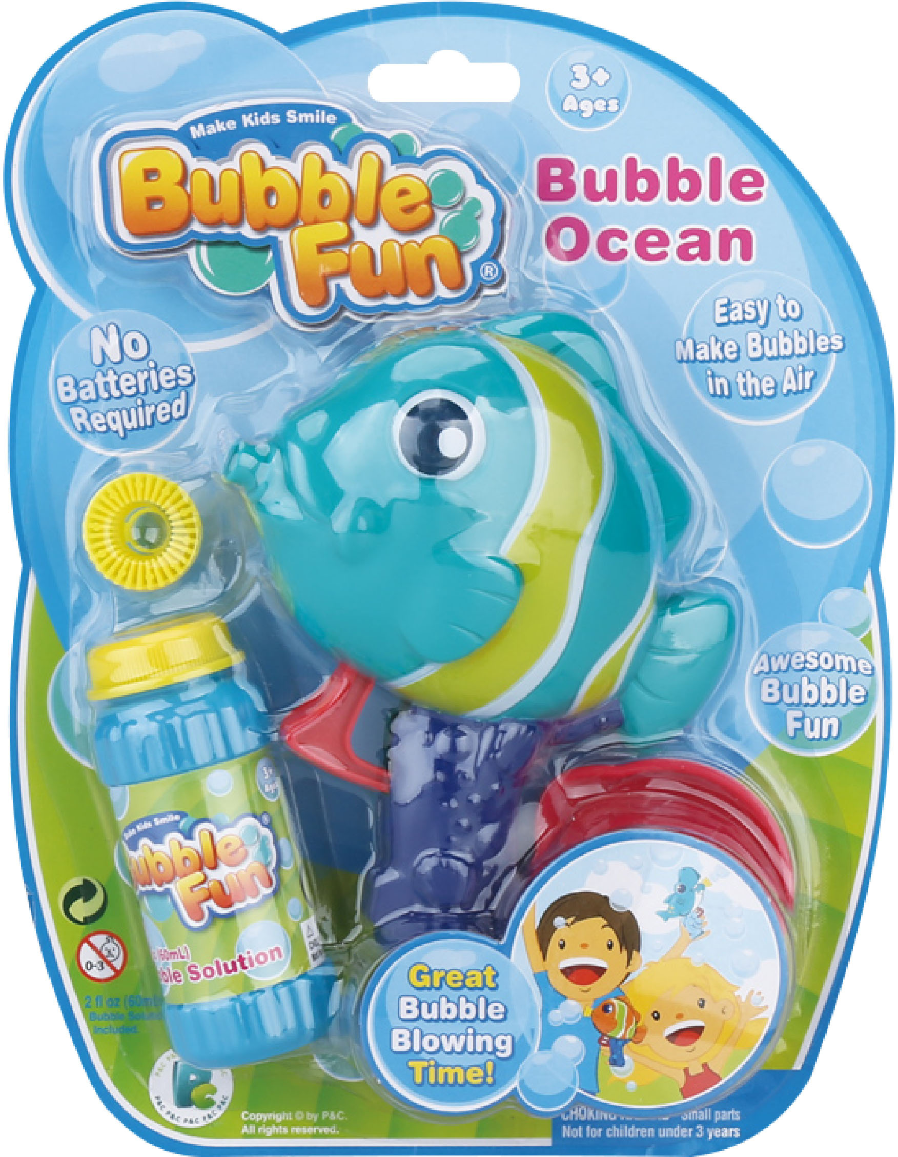 

Мыльные пузыри Make Kids Smile Bubble Fun Рыбка 60 мл (DHOBB10125)