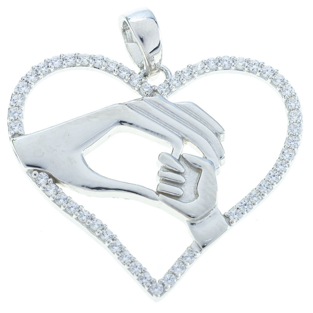 

Срібна підвіска 925 проби 4,18 гр з цирконом 0,77 карат Valentine