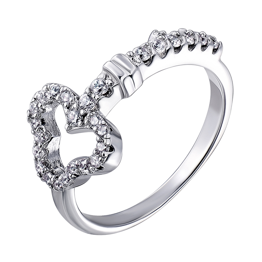

Серебряное кольцо с цирконием 000139911 16.5 размера