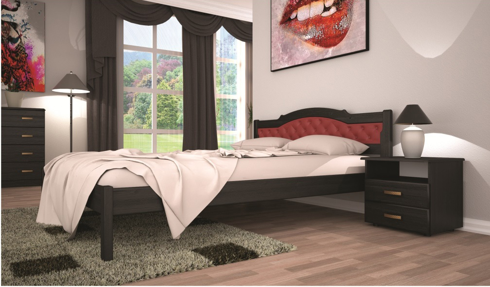 

Кровать ТИС ЮЛИЯ 2 90*200 дуб Лак Венге + Флай 2210