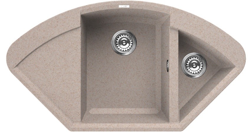 

Кухонная Мойка Elleci Easy Corner Avena 51 Бежевый