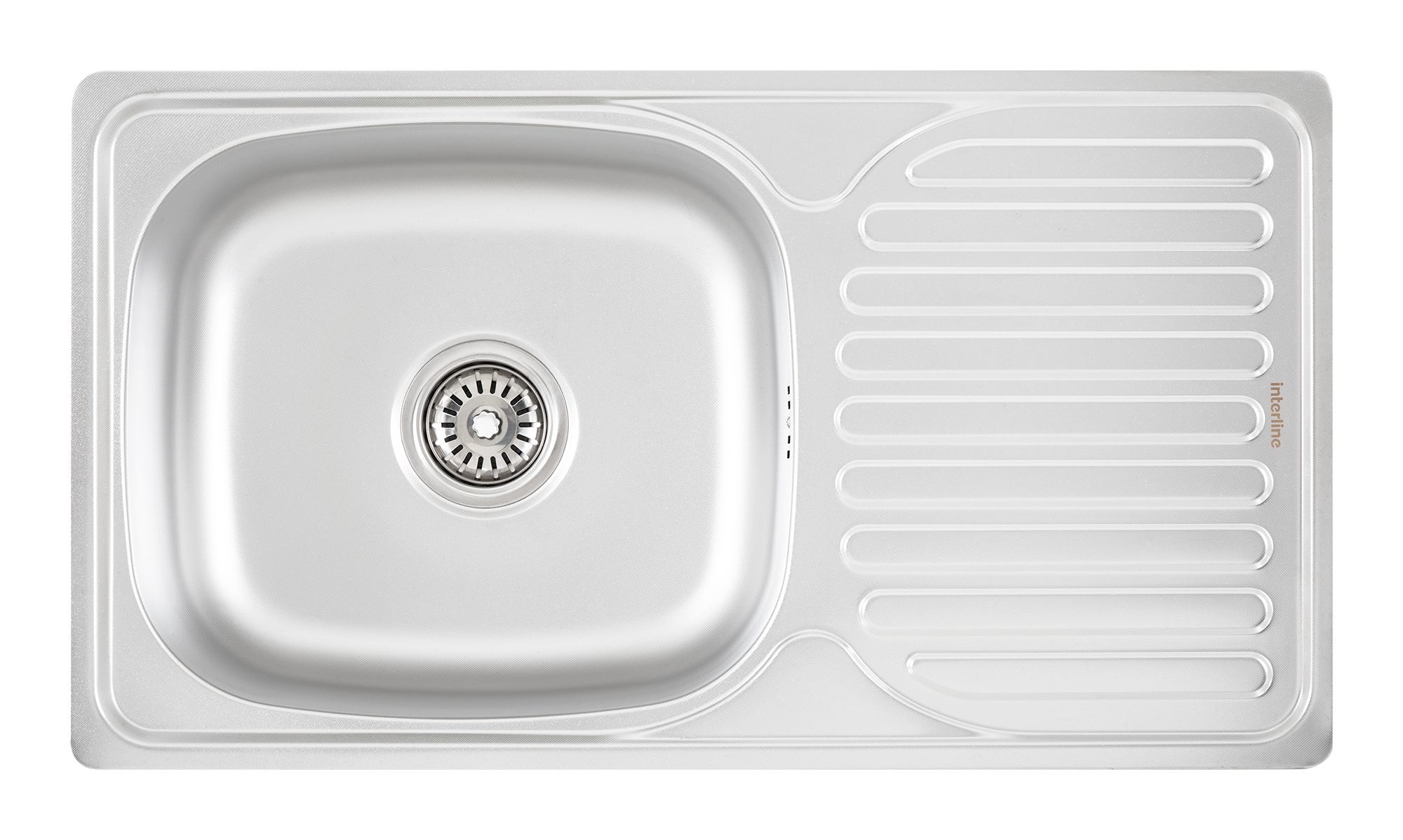

Кухонная мойка Interline VEGA SLIM microdecor Нержавеющая сталь