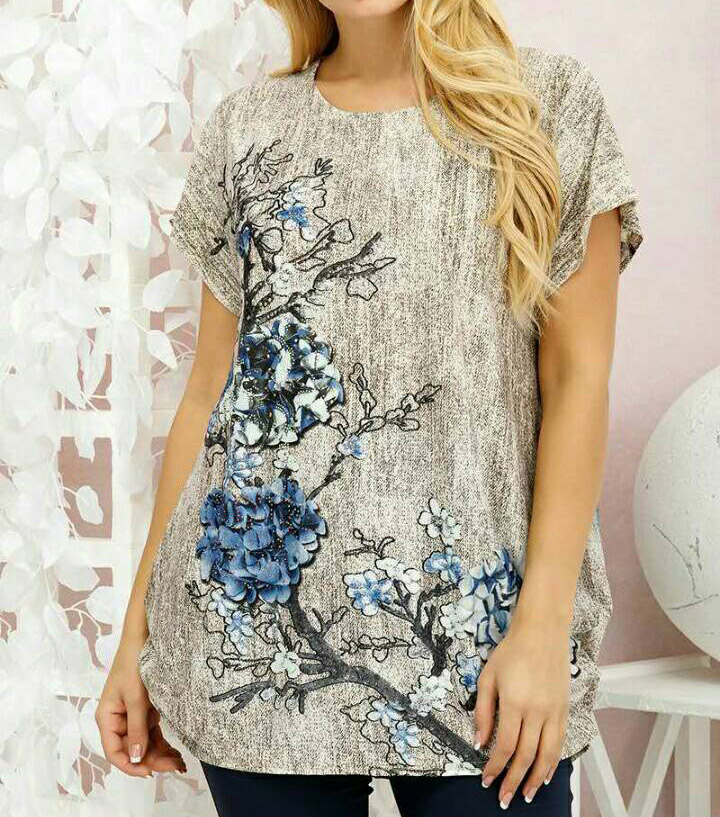 

Fashions • Женская футболка Сакура Fashions 50-54 бежевый