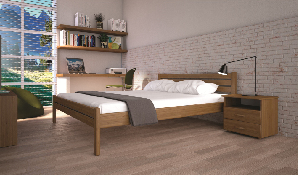 

Кровать ТИС КЛАСИКА 180*200 бук Лак Орех