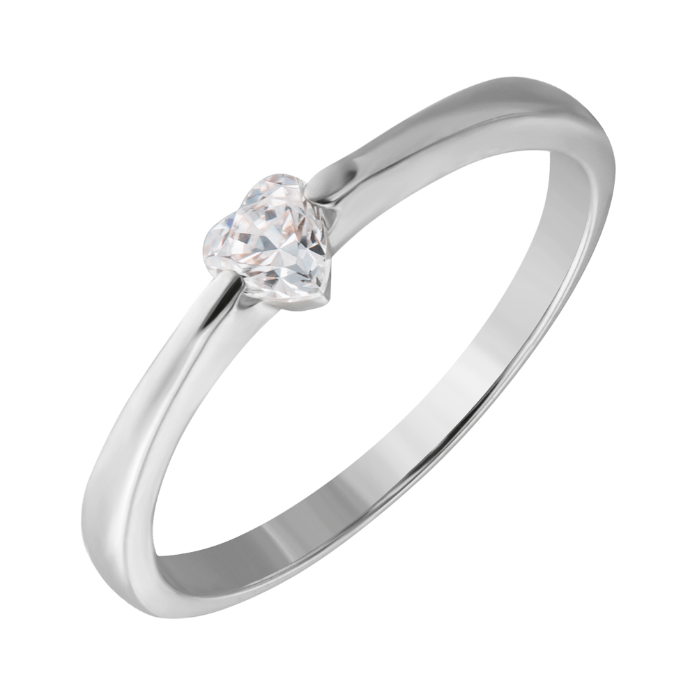 

Золотое кольцо с цирконием Swarovski 000049402 16 размера