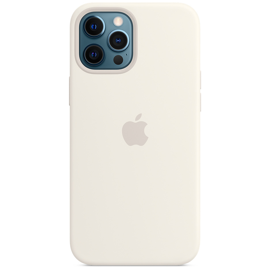 

Чехол Silicone case (AAA) full with Magsafe для Apple iPhone 12 Pro / 12 (6.1") Белый / White Без бренда