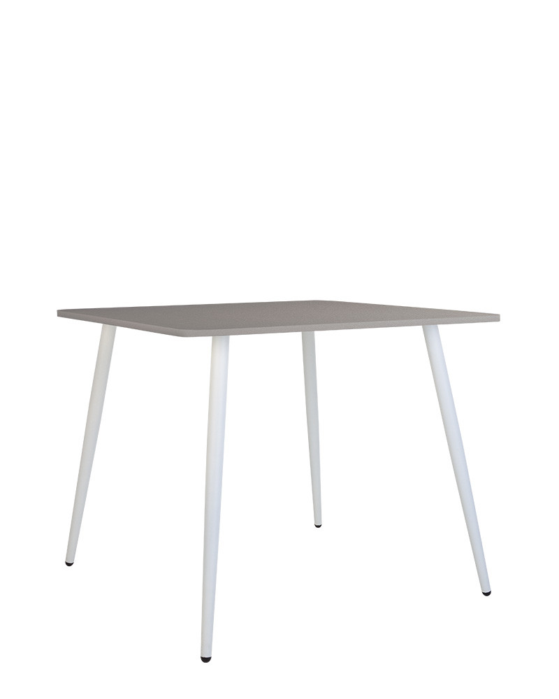

Стол обеденный металл/ДСП MODERN LITE H18 120 рама в цвете белый Новый стиль серый шифер