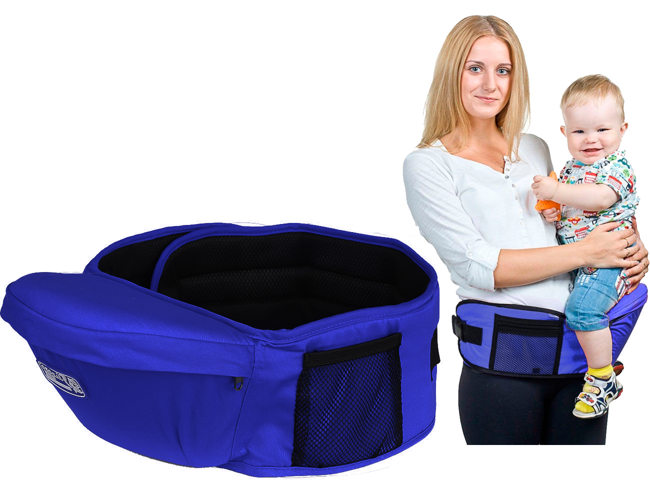 

Хипсит для переноски детей NBZ Eggbaby Navy Blue