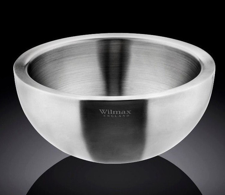 

Миска с двойными стенками 1,3 л Wilmax St.Steel WL-553003