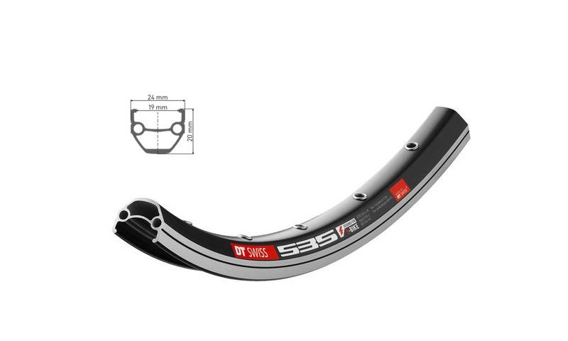 

Обод 29" DT Swiss 535 29x19 RB A SE 32 BL 02P STD VI
