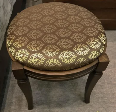 

Банкетка пуф круглый Микс мебель темный орех