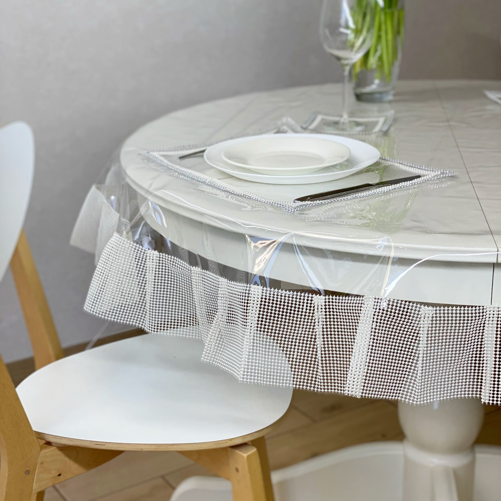 

Силиконовая Скатерть с жемчугом 150x150 см