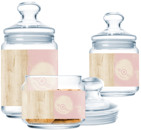 

Набор банок Luminarc Nordic Hevea Pink 3 предмета