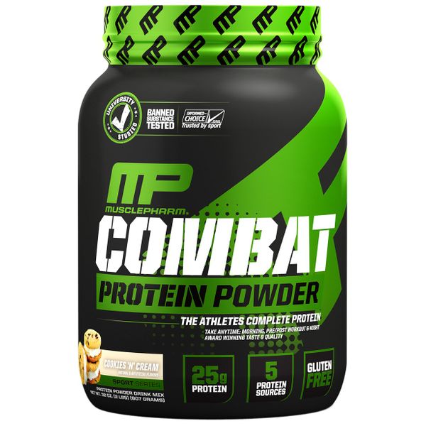 

Протеин Combat Protein Powder MusclePharm печенье сливки 907 г (MPH003)