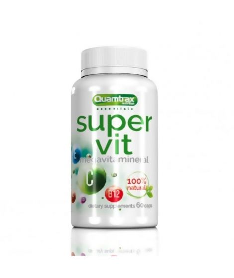 

Комлекс витамінов Super Vit Quamtrax 120 капсул (QMT073)