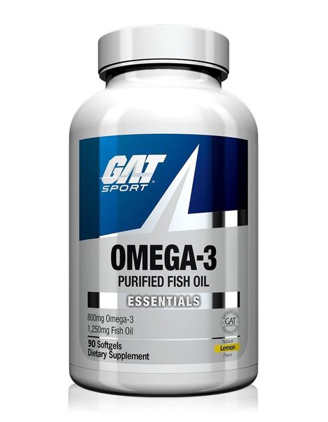 

Рыбий жир Омега-3 Omega-3 Purified Fish Oil GAT Sport 90 капсул (GAT016)