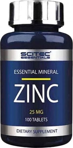 

Цинк Zinc Scitec Nutrition 25 мг 100 таблеток (SN121)