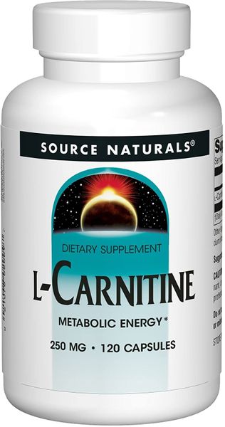 

L-Карнитин L-Carnitine Source Naturals 250 мг 120 капсул (SNS132)
