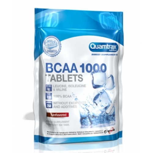 

Комплекс аминокислот BCAA 1000 Quamtrax 500 таблеток (QMT004)