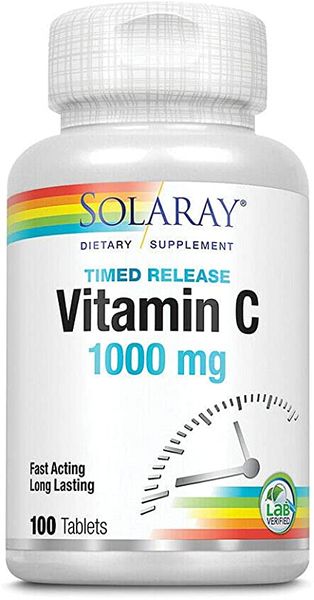 

Витамин C Time Release Vitamin C Solaray 1000 мг 100 таблеток (SR129)