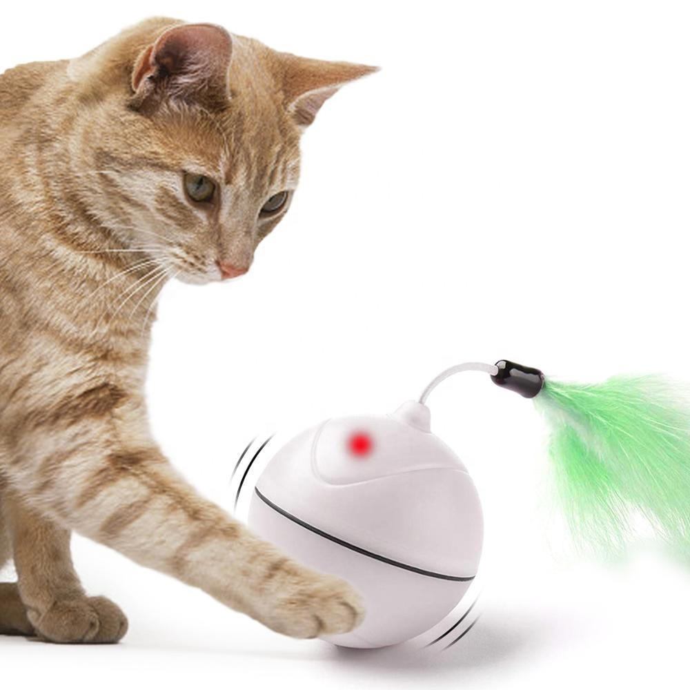 

Игрушка для кошки USB smart мяч-шарик с хаотичным движением Sundy CreZZzo Белый