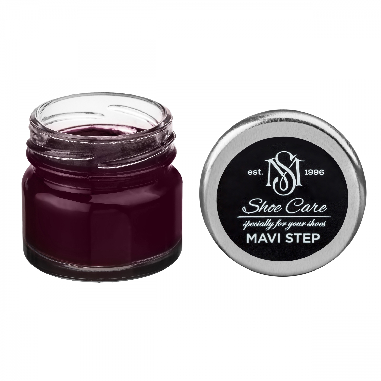 

Крем для обуви бордовый 154 Mavi Step Creme De Beaute, 25 мл