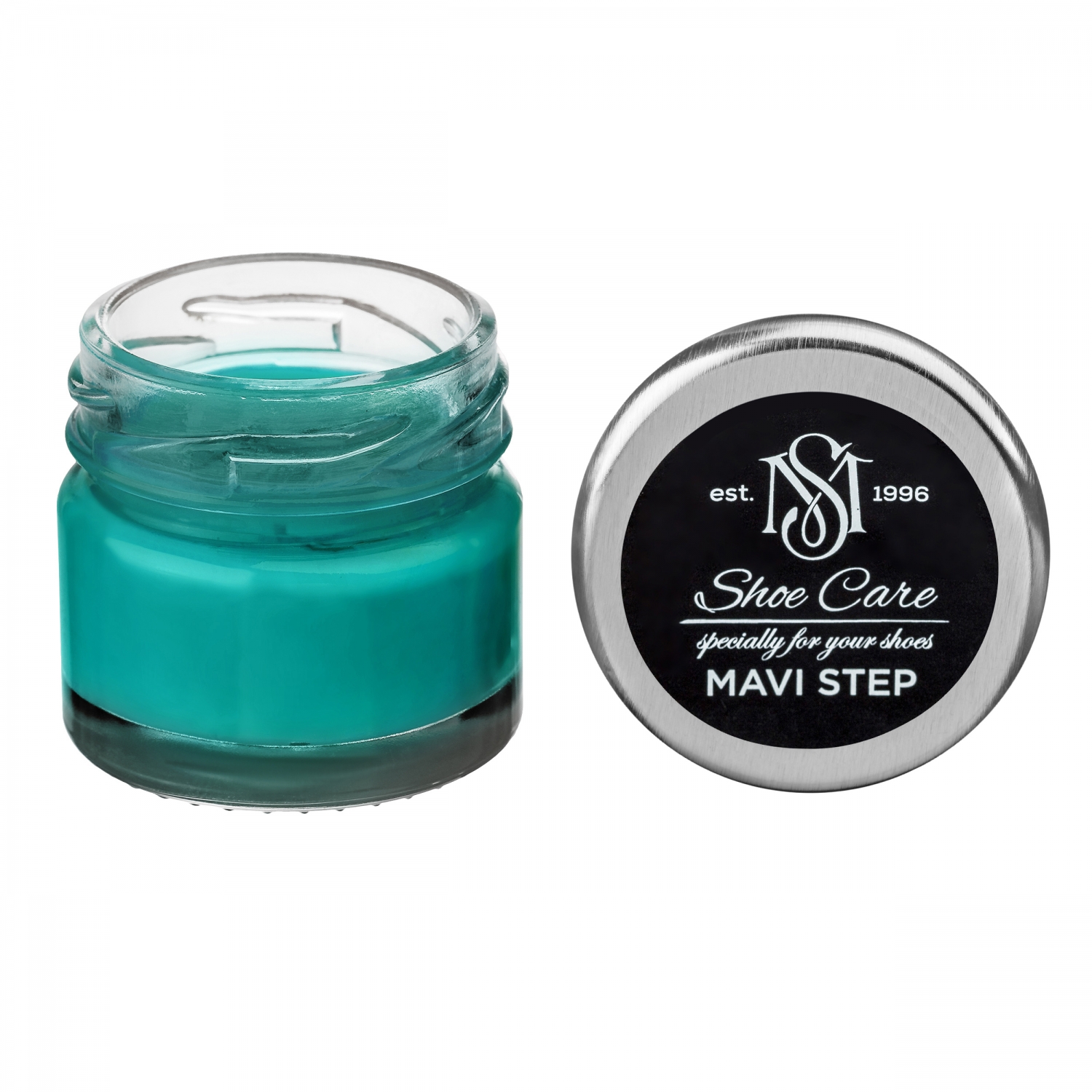 

Крем для обуви голубая бирюза 165 Mavi Step Creme De Beaute, 25 мл