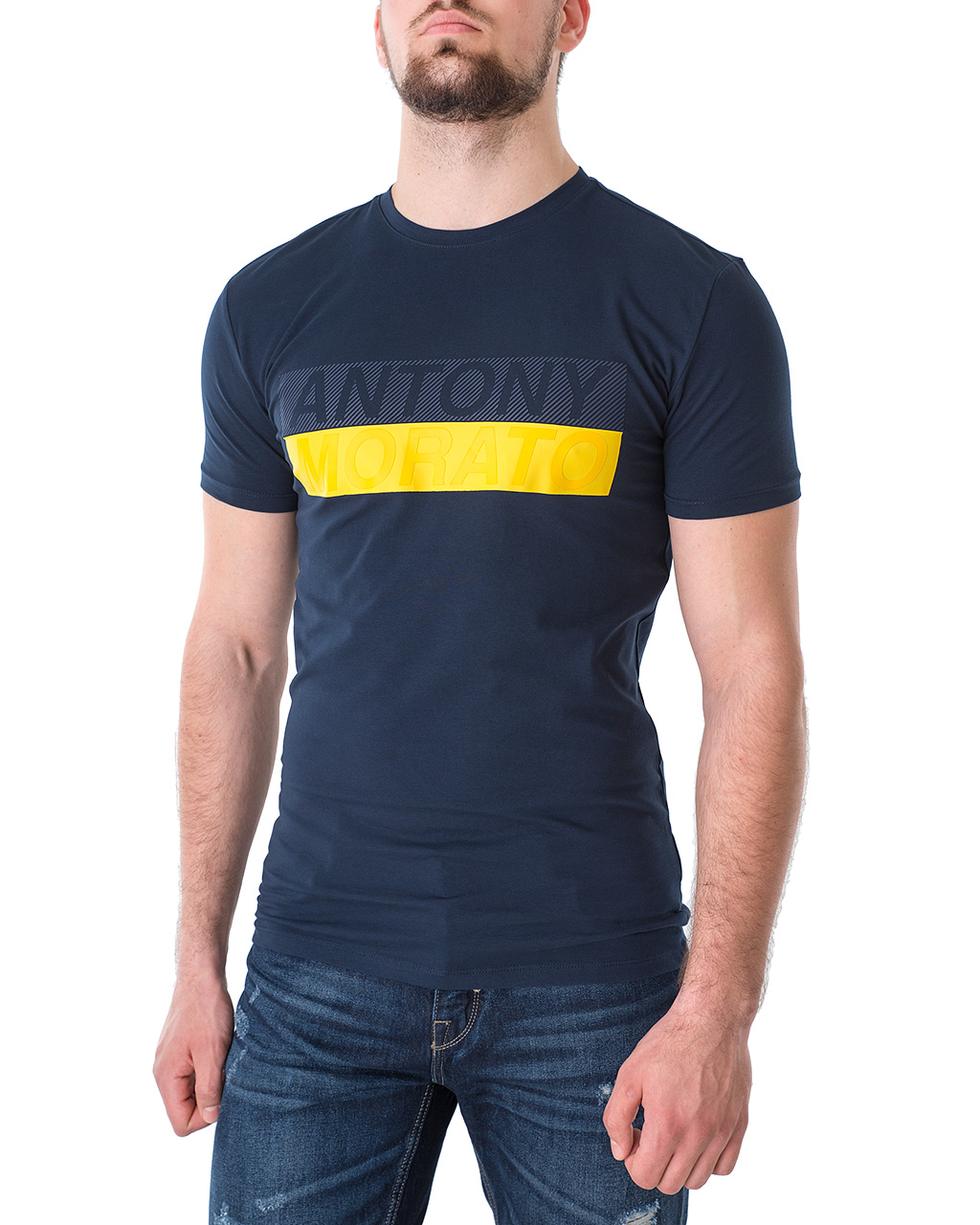 

Футболка чоловіча кор. рукав ANTONY MORATO (MMKS02000-FA120001-7064/21-2) Синій L