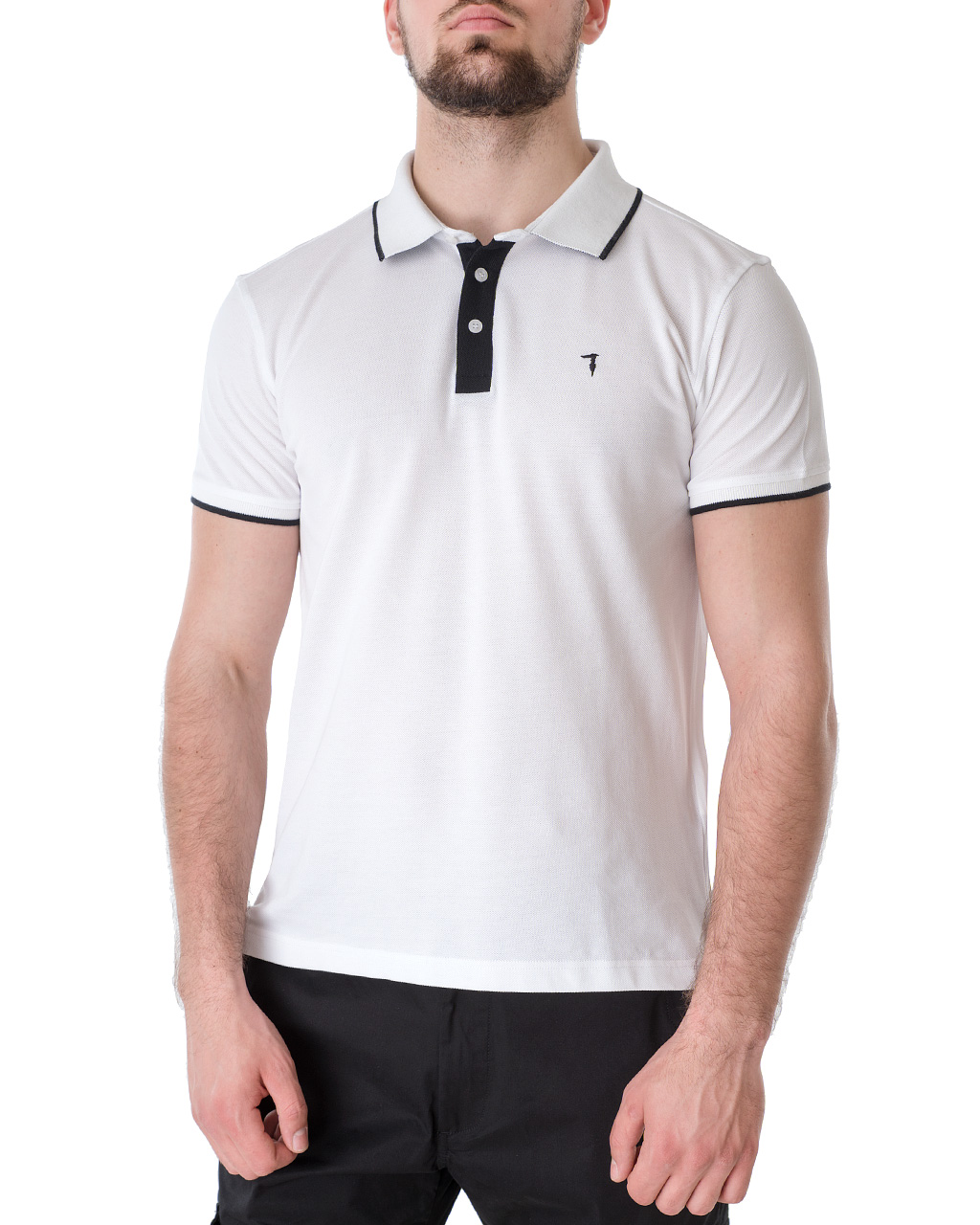 

Футболка Поло чоловіча TRUSSARDI JEANS (52T00505-1T003600-W001/21-2) Білий XXL