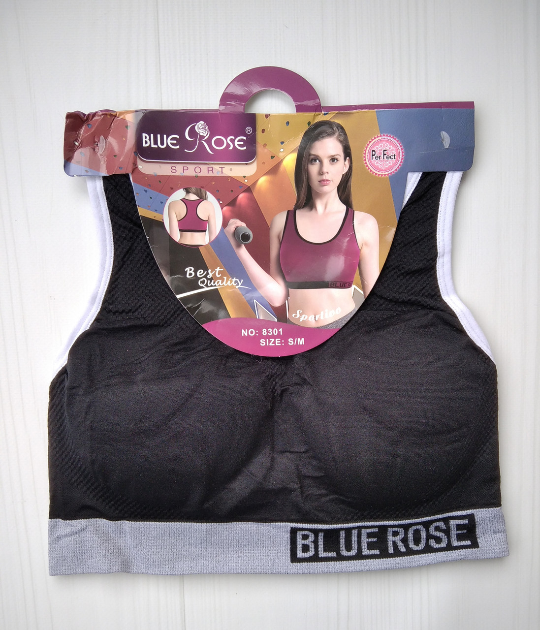 

Топ Blue Rose спортивный черный \ 8301, Топ Blue Rose спортивный черный S\M 8301