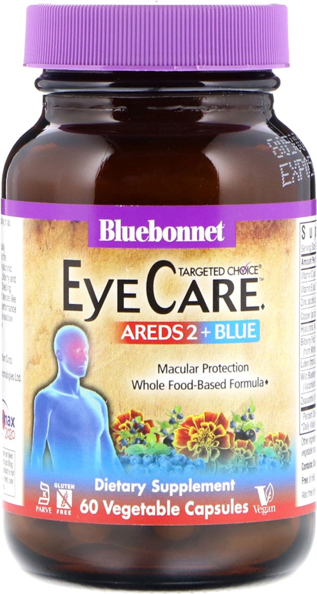 

Комплекс для Глаз EyeCare Targeted Choice Bluebonnet Nutrition 60 растительных капсул (743715020320)