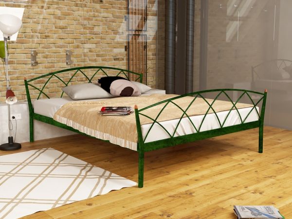 

Кровать Jasmine Elegance-2 Метакам Шагрень зеленая 160х200