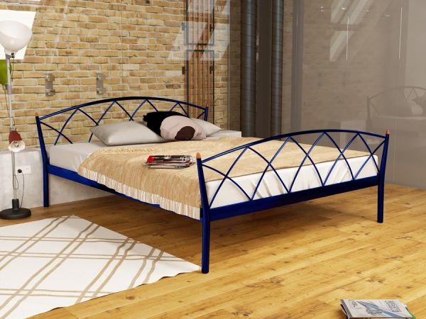 

Кровать Jasmine Elegance-2 Метакам Синий 180х190