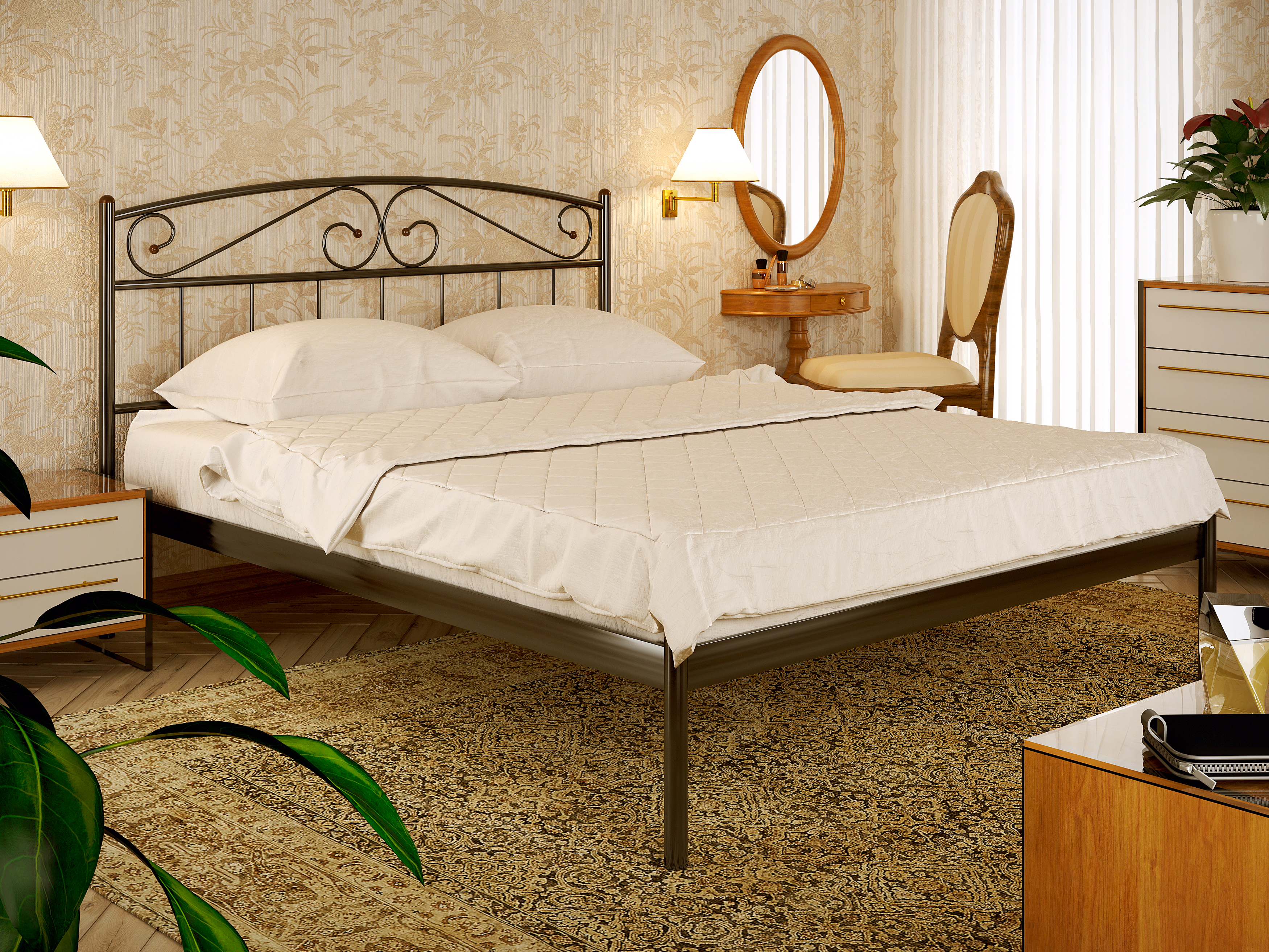 

Кровать Verona XL-1 Метакам Коричневый 180х200