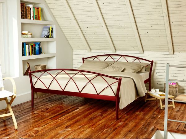 

Кровать Jasmine-2 Метакам Красный лак 140х200