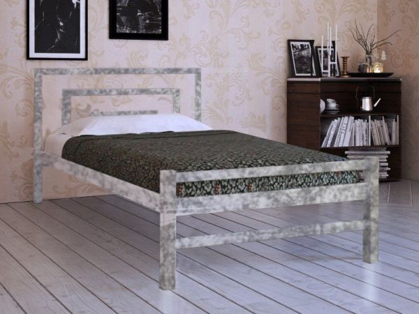 

Кровать Brio-2 Метакам Шагрень серая 120х200